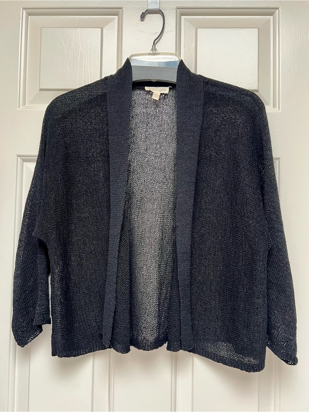 Eileen Fisher crop open front sweater